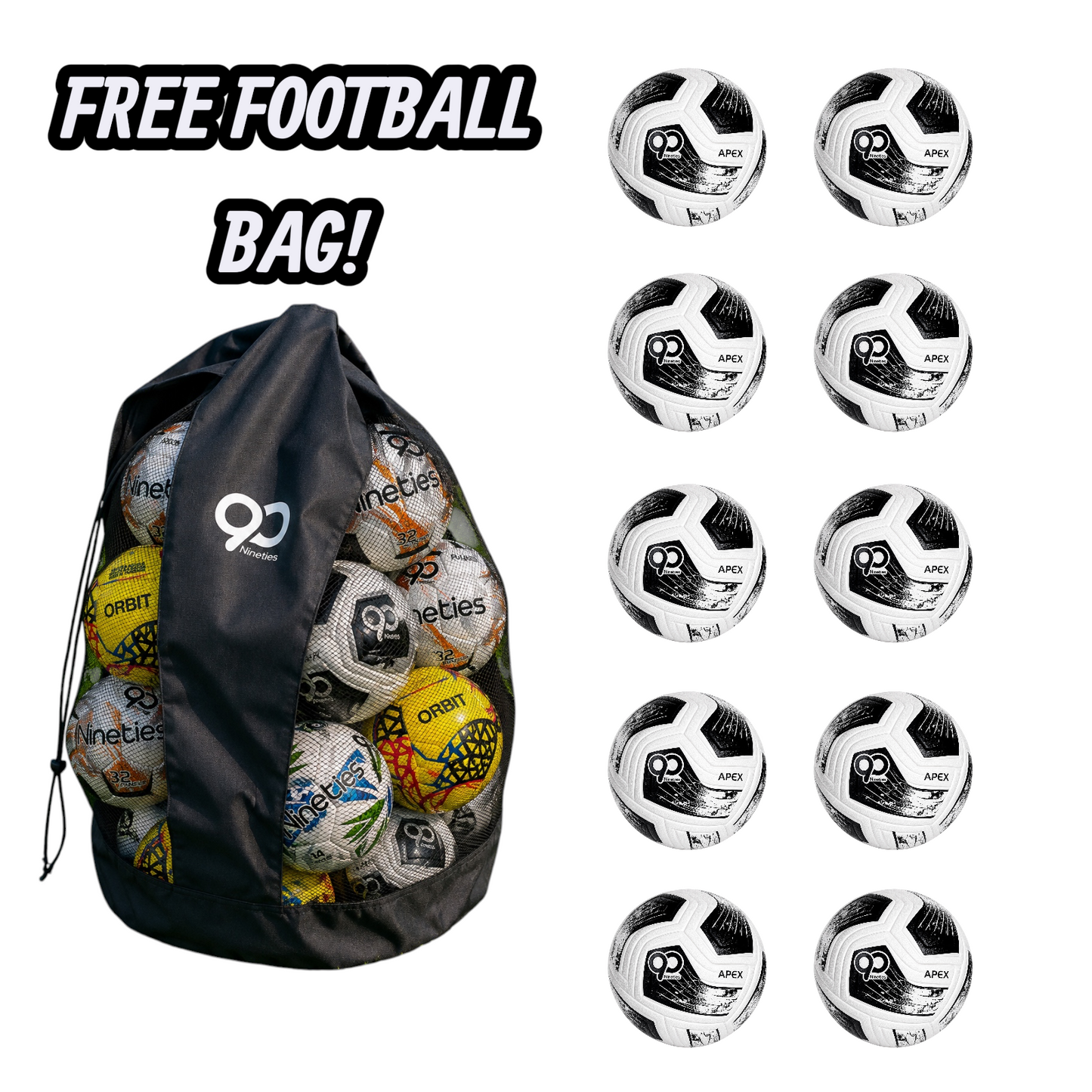 Nineties APEX Match footballs Bundle