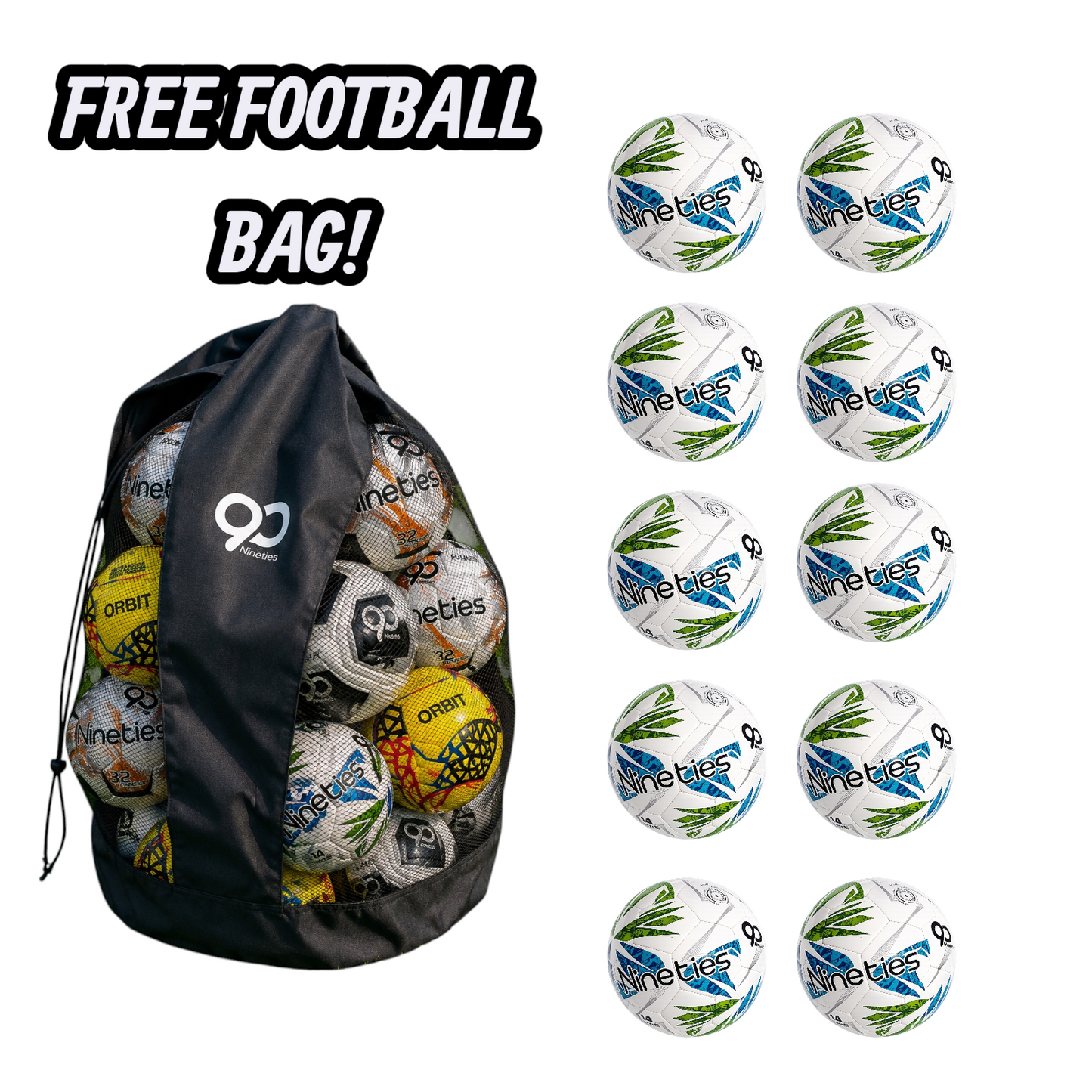 Nineties AXIS Training Football Bundle
