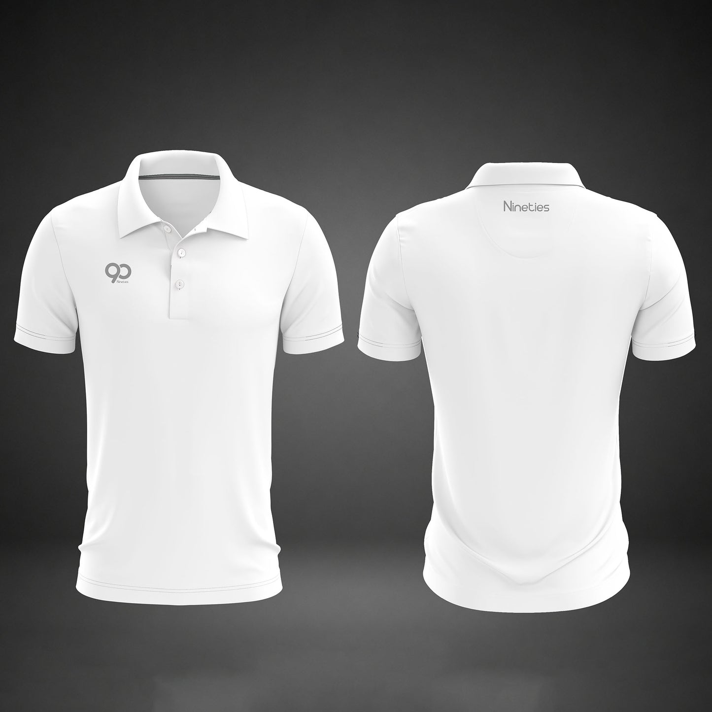 Nineties Golf Performance Polo Shirt – White