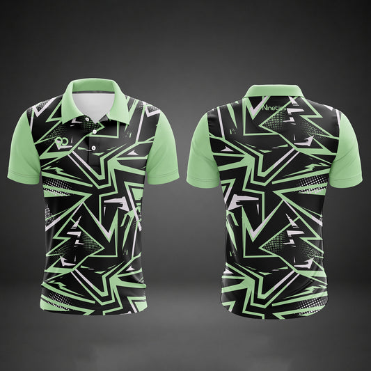 Nineties90 Geo Strike Golf Polo Shirt