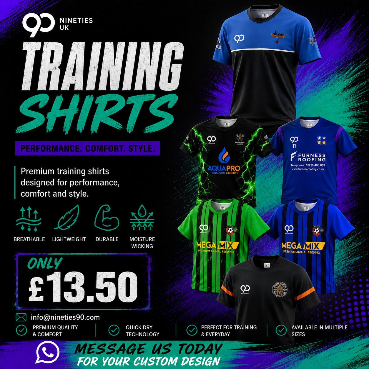 Nineties Elite Training Shirts Bundle